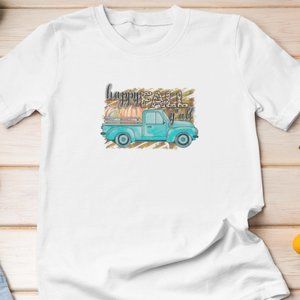 Fall Womens TShirt Happy Fall Y'all Graphic Tee